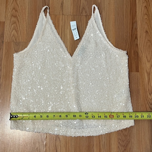 J. Crew Factory Cream Sequin Camisole - Picture 12 of 12